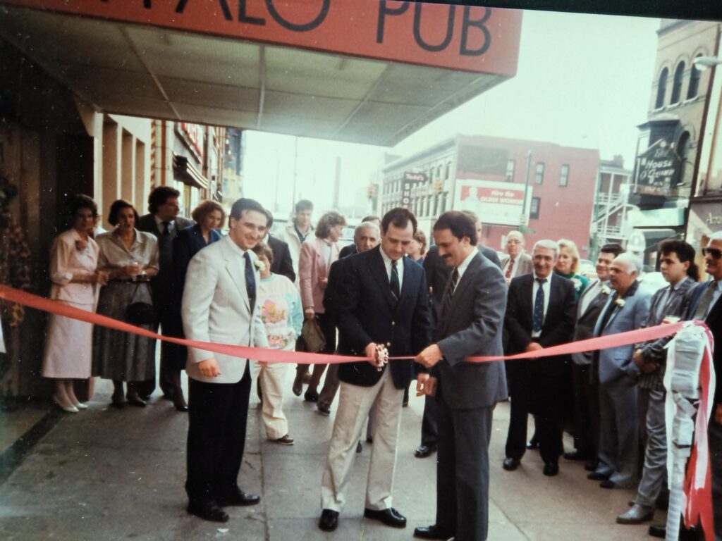 Buffalo Pub Grand Opening Ribbon Cutting 1989