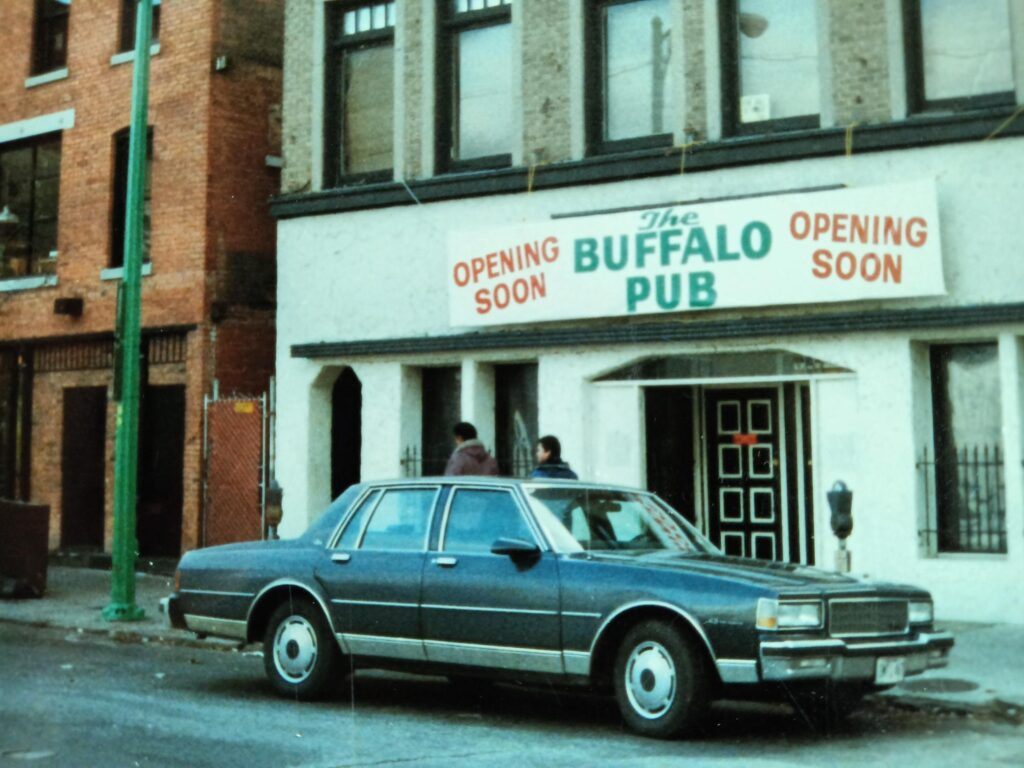 The old Iron Gate and soon to be the Buffalo Pub in 1989