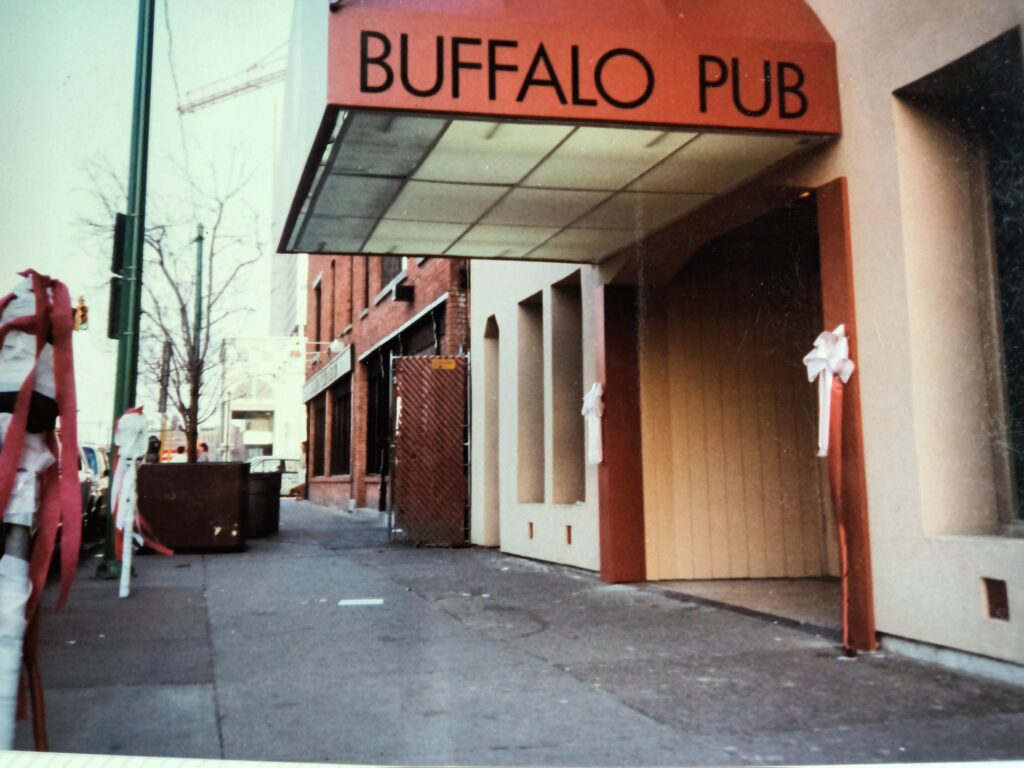 The renovated Buffalo Pub on Chippewa Street, Buffalo NY in year 1989